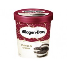 Пломбир HAAGEN-DAZS с кусочками шоколадного печенья 430г, 1 штука