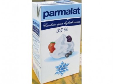 Сливки ПАРМАЛАТ 35%, 0,5л, 24 штуки