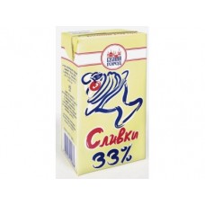 Сливки БЕЛЫЙ ГОРОД 33% для соуса, 0,5л, 24 штуки