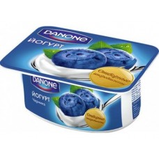 Йогурт DANONE черника 1.6%, 110г, 1 штука