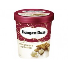 Мороженое HAAGEN-DAZS пломбир с орехом макадамия, 430г, 1 штука