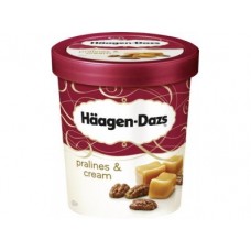 Мороженое HAAGEN-DAZS пломбир с крем-пралине, 430г, 1 штука