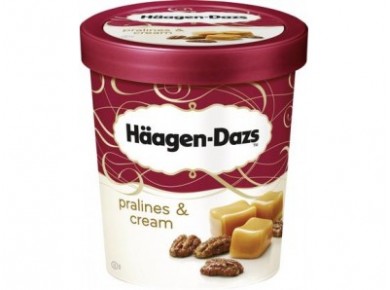 Мороженое HAAGEN-DAZS пломбир с крем-пралине, 430г, 1 штука