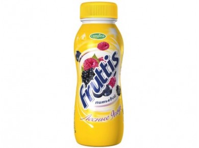 Питьевые йогурты FRUTTIS лесные ягоды, 1,7% 300г, 1 штука