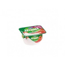 Творожок АКТИВИА творожная клубника, 130г, 1 штука