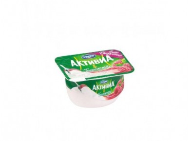 Творожок АКТИВИА творожная малина, 130г, 1 штука