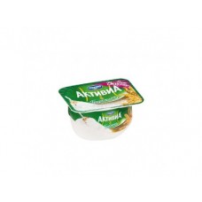 Творожок АКТИВИА творожная отруби/злаки, 130г, 1 штука