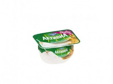Творожок АКТИВИА творожная отруби/злаки, 130г, 1 штука