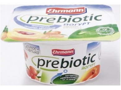 Йогурт EHRMANN Prebiotic Клубника-земляника 2,7%, 125г, 16 штук
