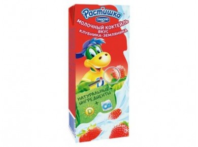 Молочный коктейль РАСТИШКА клубника земляника, 3,5 % 110г, 1 штука