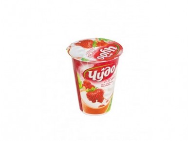 Йогурт ЧУДО клубника/земляника, 2,5% 315г, 1 штука