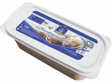 Мороженое HORECA SELECT пломбир шоколадный с шоколадной крошкой, 2500г, 1 штука