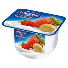 Творожный десерт DANONE клубника-земляника, 170 г, 1 штука