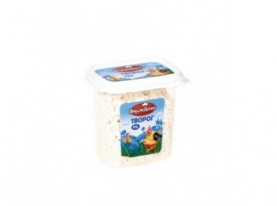 Творог ВКУСНОТЕЕВО, 9% 350г, 1 штука