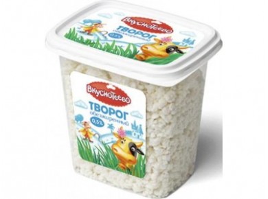 Творог ВКУСНОТЕЕВО, 0,5% 350г, 1 штука