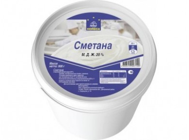 Сметана HORECA SELECT, 20% 900г, 1 штука