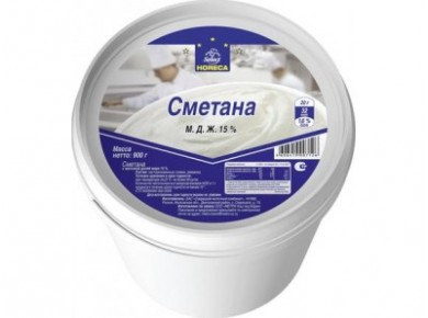 Сметана HORECA SELECT, 15% 900г, 1 штука