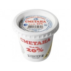 Сметана РОСТАГРОЭКСПОРТ, 20% 250г, 1 штука