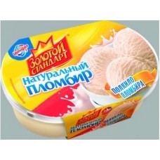 Мороженое ЗОЛОТОЙ СТАНДАРТ пломбир контейнер, 500г, 1 штука