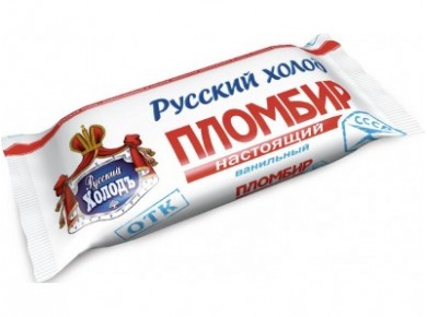 Эскимо пломбир РУССКИЙ ХОЛОД, ванильный, 15%, 70г, 1 штука