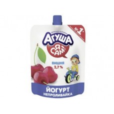 Йогурт АГУША Вишня, 85г, 1 штука
