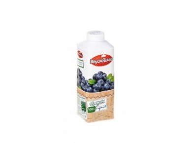 Йогурт ВКУСНОТЕЕВО черника, 1,5% 750г, 1 штука