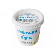 Сметана РОСТАГРОЭКСПОРТ 15% 250г, 1 штука