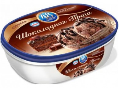Мороженое Nestle 48 КОПЕЕК Шоколадная Прага 460 г, 1 штука