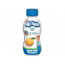 Питьевые йогурты АГУША персик, 200г, 1 штука