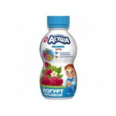Питьевые йогурты АГУША малина, 200г, 1 штука