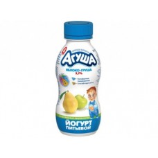 Питьевые йогурты АГУША яблоко/груша, 200г, 1 штука