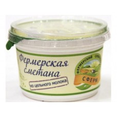 Сметана ПРЯМО С ФЕРМЫ 20%, 250г, 1 штука