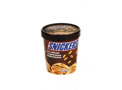 Мороженое SNICKERS ведерко, 500ml, 1 штука
