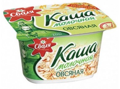 Каша СВАЛЯ Овсяная 6%, 200г, 1 штука