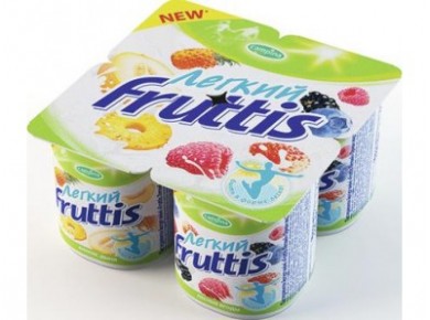 Йогурт FRUTTIS легкий 0,1%, 4х110г, 1 упаковка