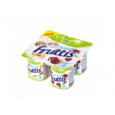 Десерт FRUTTIS 0,1% легкий персик-маракуйя и вишня, 4х110г, 1 упаковка