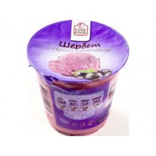 Щербет FINE FOOD Черная смородина, 90г, 1 штука
