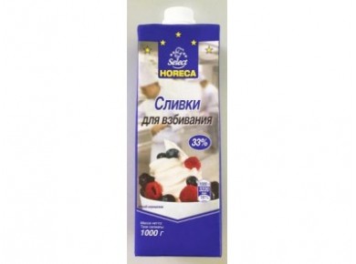 Сливки HORECA SELECT 33%, 1000г, 1 штука