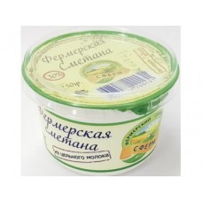 Сметана ПРЯМО С ФЕРМЫ 30% 250г, 1 штука
