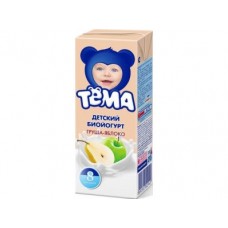 Питьевой йогурт ТЁМА груша/яблоко 2,8%, 210 г, 1 штука
