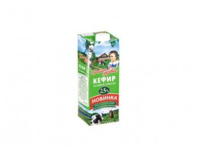 Кефир ДОМИК В ДЕРЕВНЕ 2,5%, 1л, 1 штука
