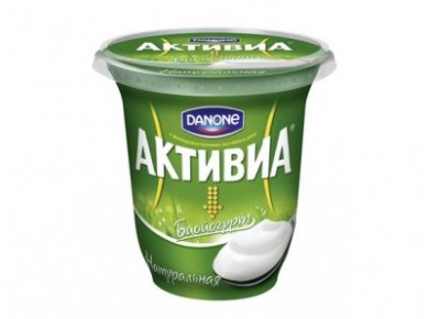 Йогурт АКТИВИА Натуральный 3,5%, 320г, 1 штука