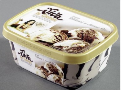 Мороженое VIVA LA CREMA Шоколад и Лесные Орехи, 589г, 1 штука