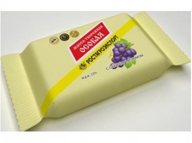 Творожная масса РОСТАГРОЭКСПОРТ Особая с сахаром и изюмом 23%, 180г, 1 штука