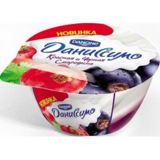 Творожок ДАНИССИМО с Черной и Красной Смородиной 5%, 140г, 1 штука