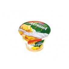 Творожок АКТИВИА Ананас 4,8%, 140г, 1 штука