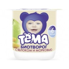 Творог ТЁМА Груша 4,2%, 100г, 1 штука