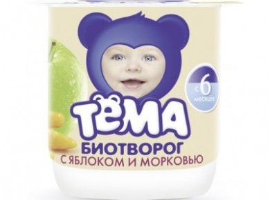 Творог ТЁМА Груша 4,2%, 100г, 1 штука