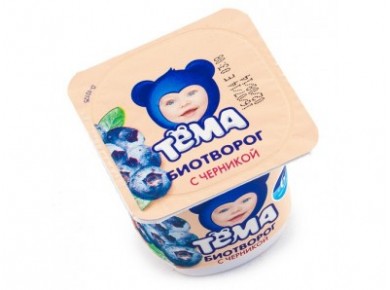 Творог ТЁМА Черника 4,2%, 100г, 1 штука