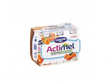 ACTIMEL морошка/ежевика, 100 г, 6 штук